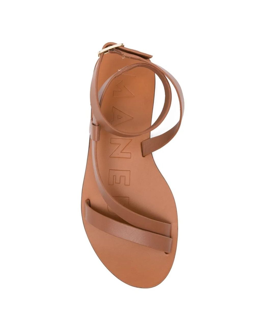 Manebí Brown Manebi Leather Gladiator Sandals