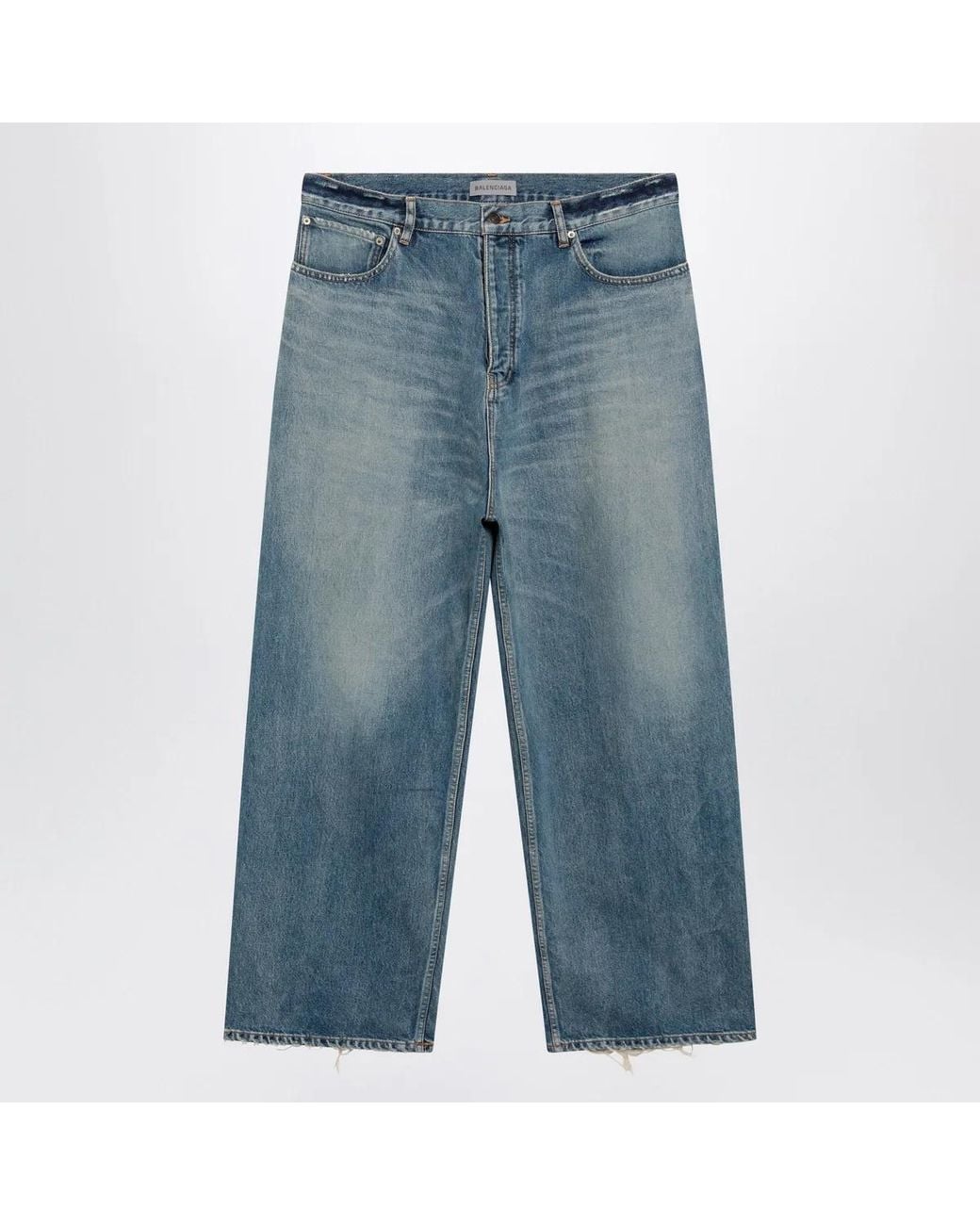 Balenciaga Blue Baggy Jeans for men