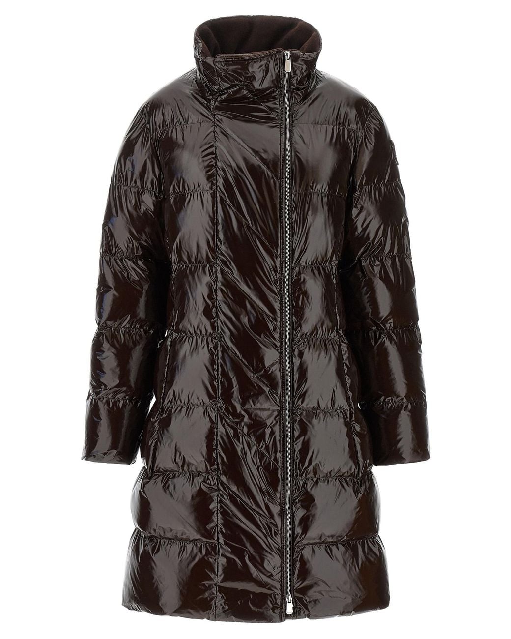Pinko Black 'Love Birds' Buckle Down Jacket