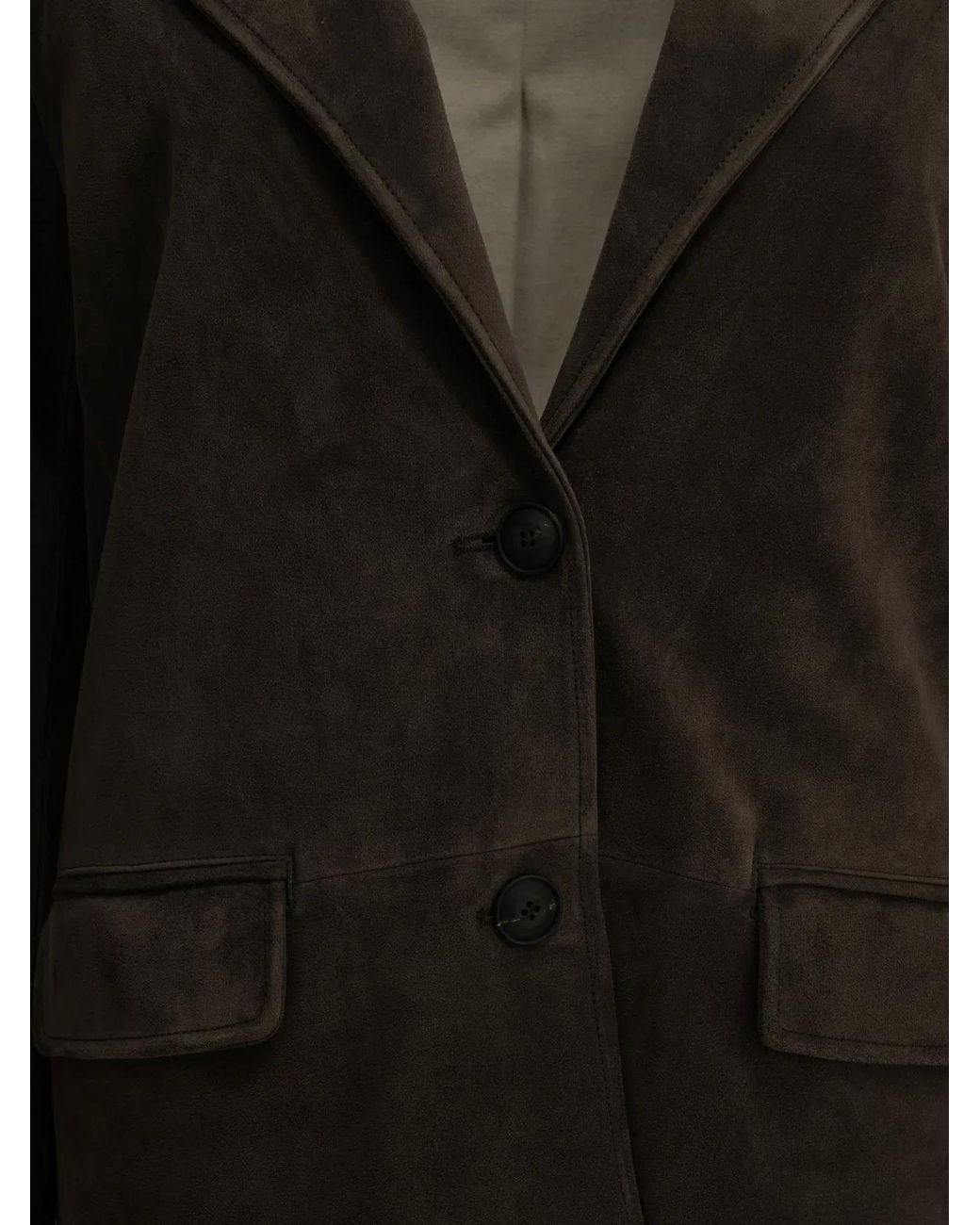 Semler Black Padded Suede Jacket