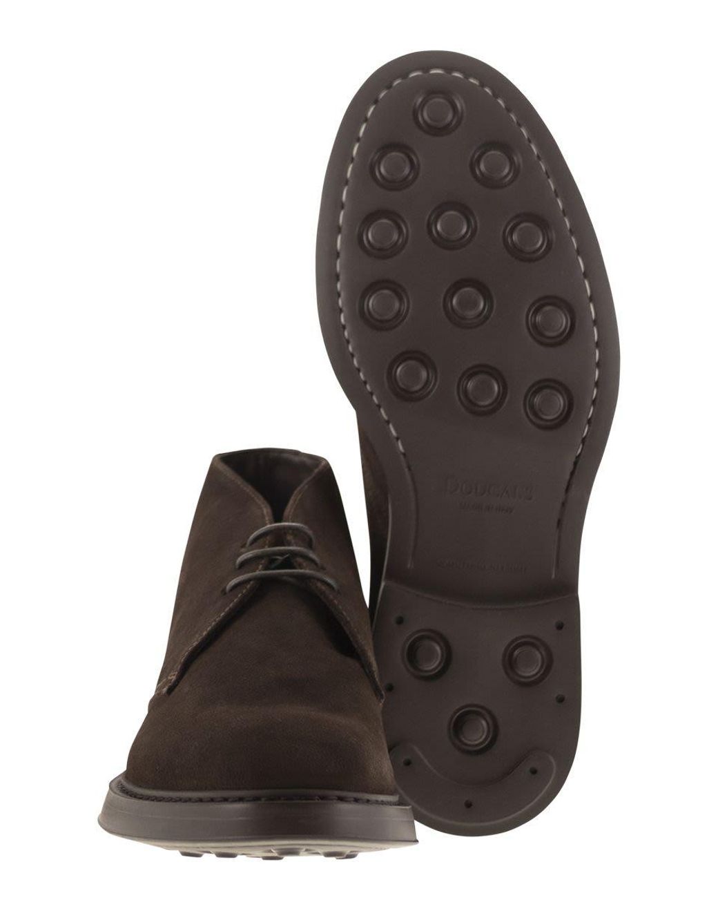 Doucal's Black Dark Suede Ankle Boots for men