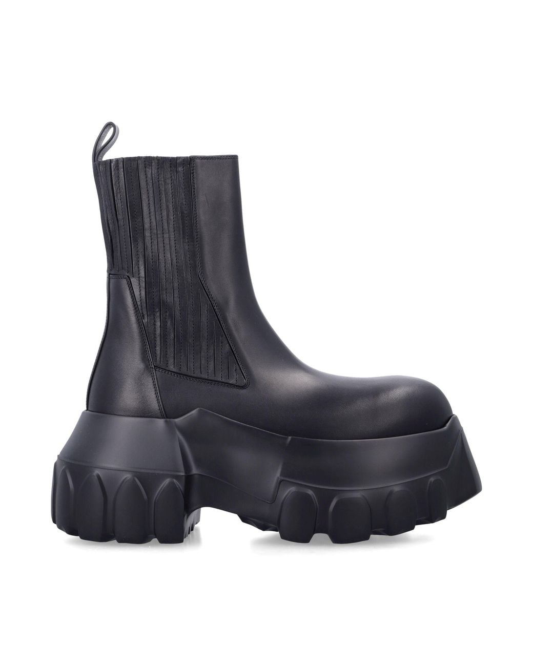 Rick Owens Blue Beatle Mega Tractor Boot for men