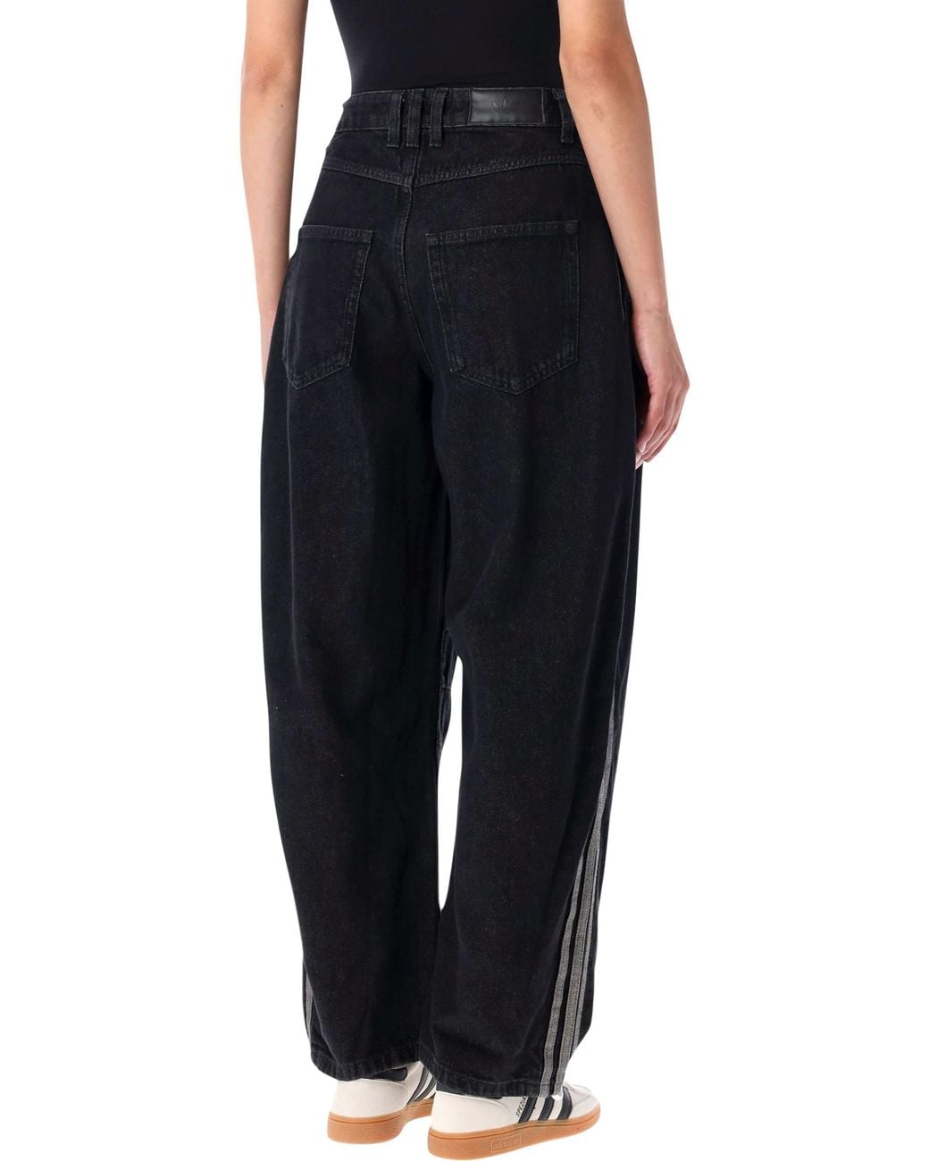 Adidas Originals Black 100% Cotton Jeans