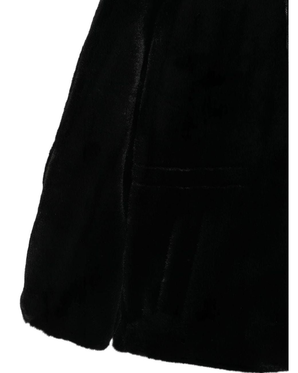 Emporio Armani Black Faux Fur Jacket