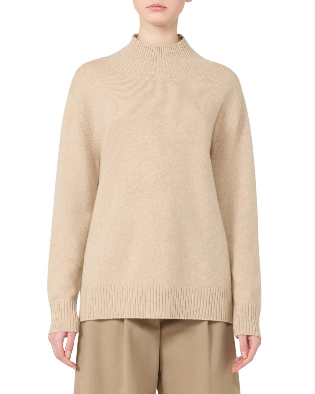 Weekend by Maxmara Natural Nude & Neutrals Wkdelegia Turtleneck Sweater