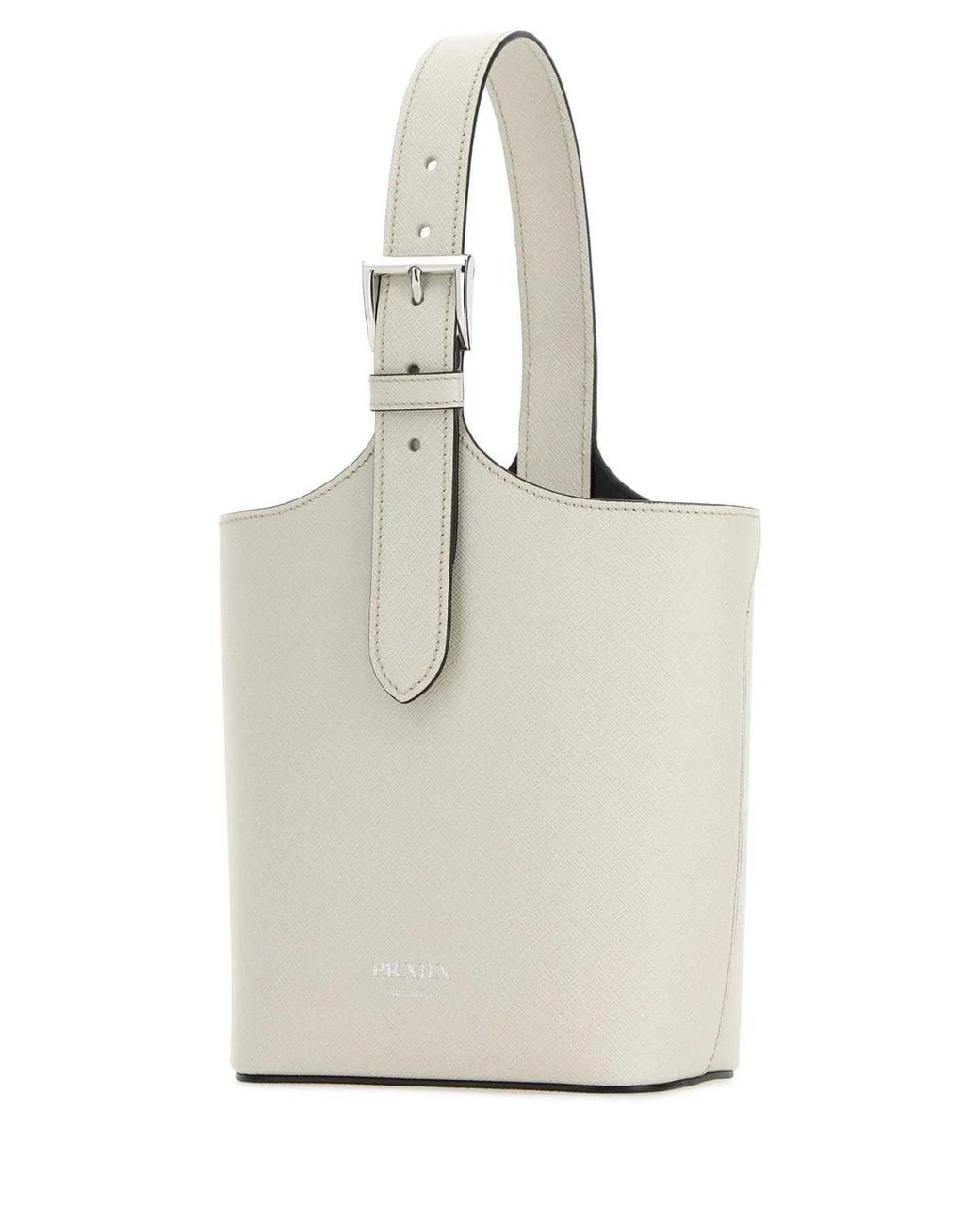 Prada Natural Leather Shoulder Bag