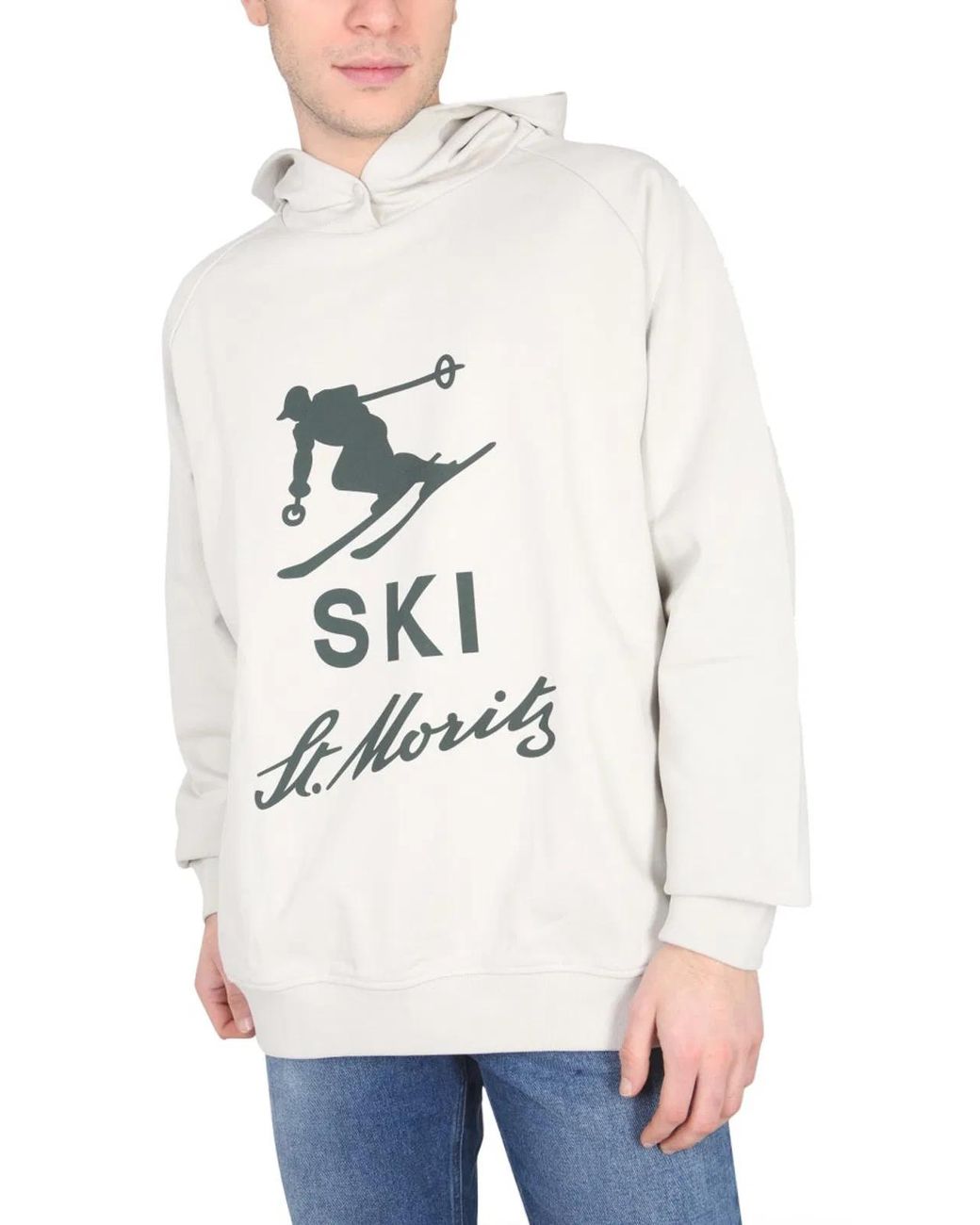 bally curling White Sweatshirt With Print for men
