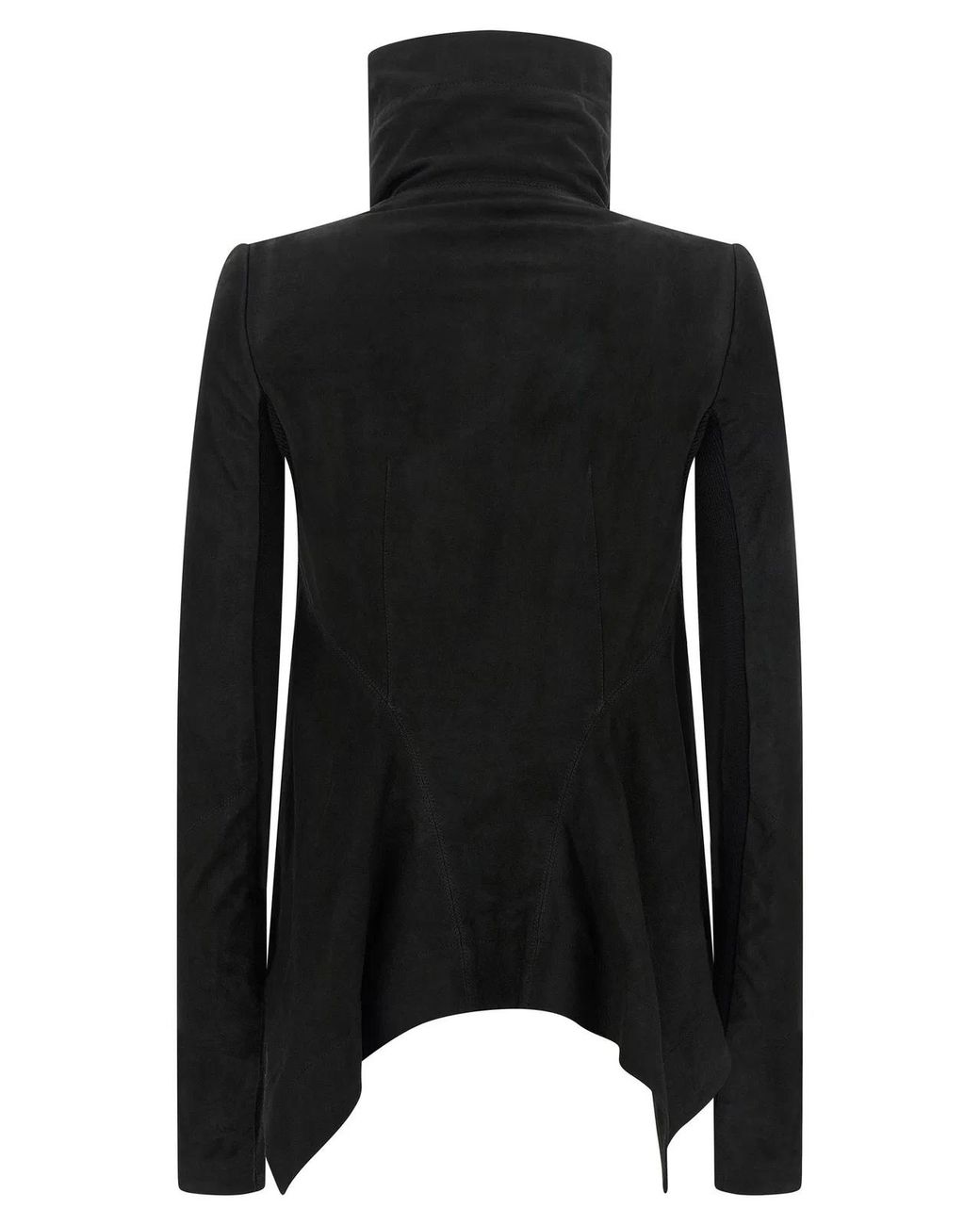 Rick Owens Black Lamb Leather Leather Jacket