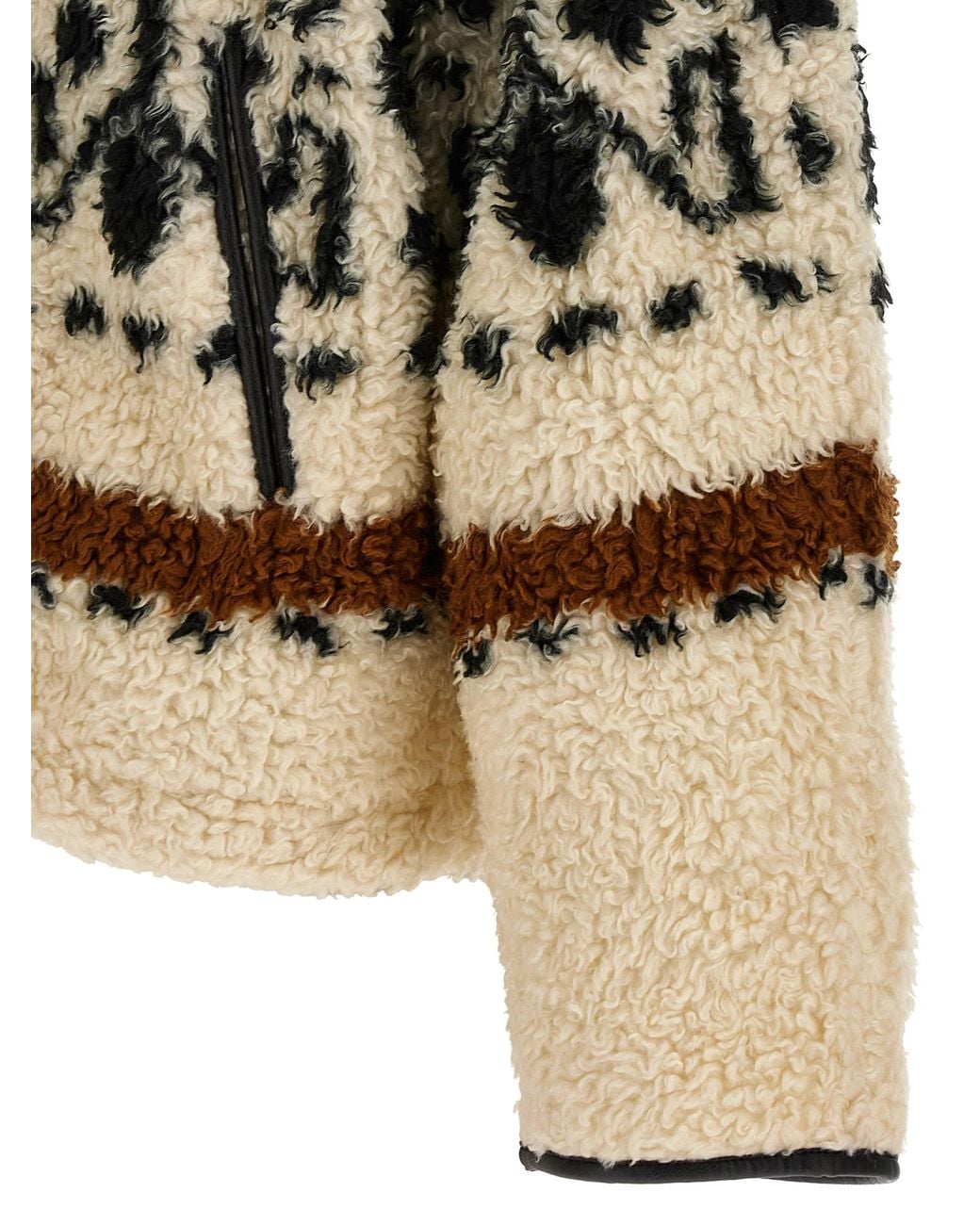 Isabel Marant Natural Marant Etoile Patterned 'Lijka' Coat