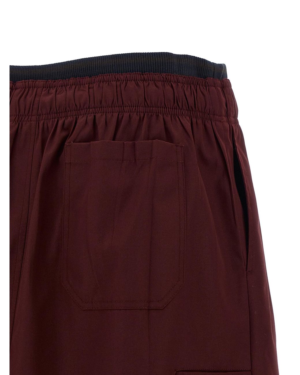 Prada Purple Double Layer Elastic Skirt