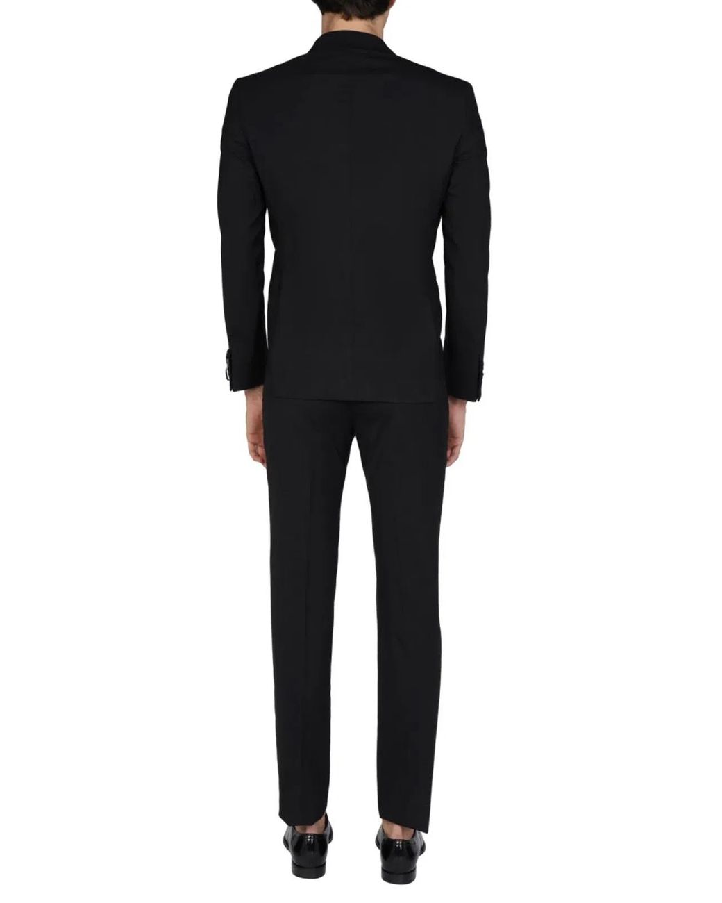 Tonello Black Wool Cloth Dress for men