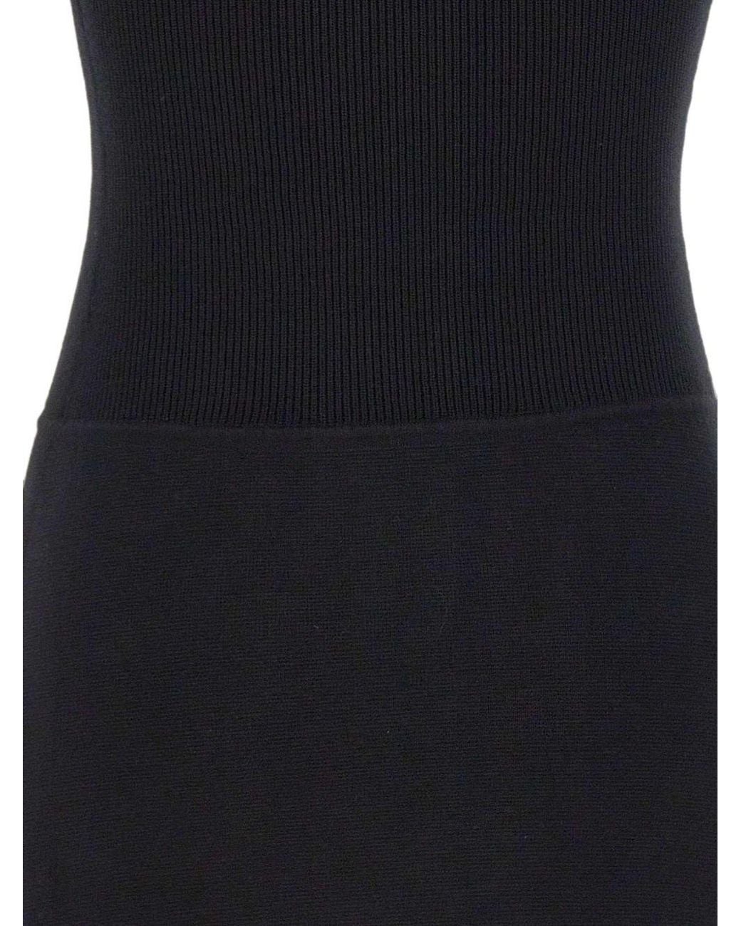 Elisabetta Franchi Black Embellished Mini Dress