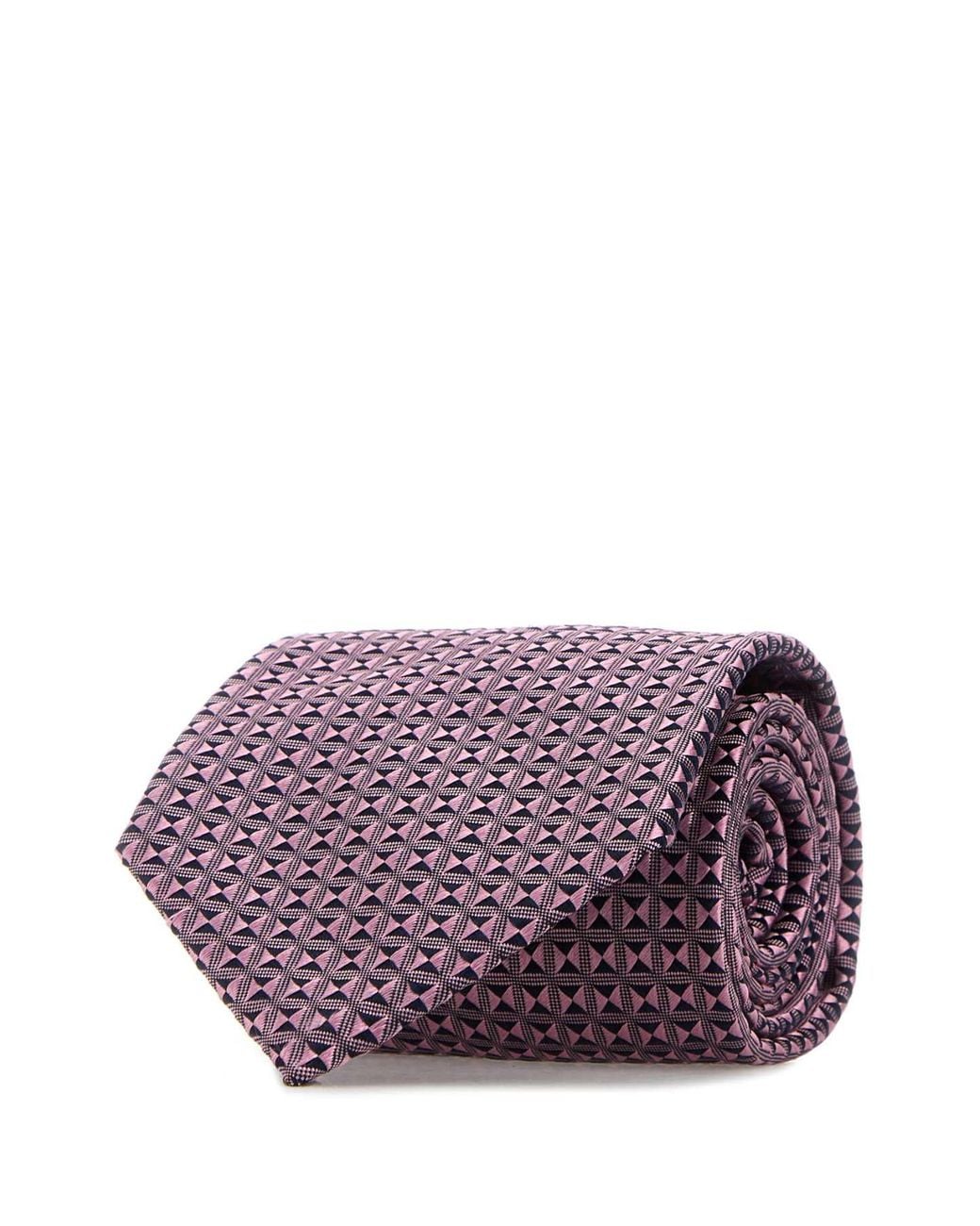 Brioni Purple Crav. Stand. 8X150 Silk Solid Texured Jacquard for men