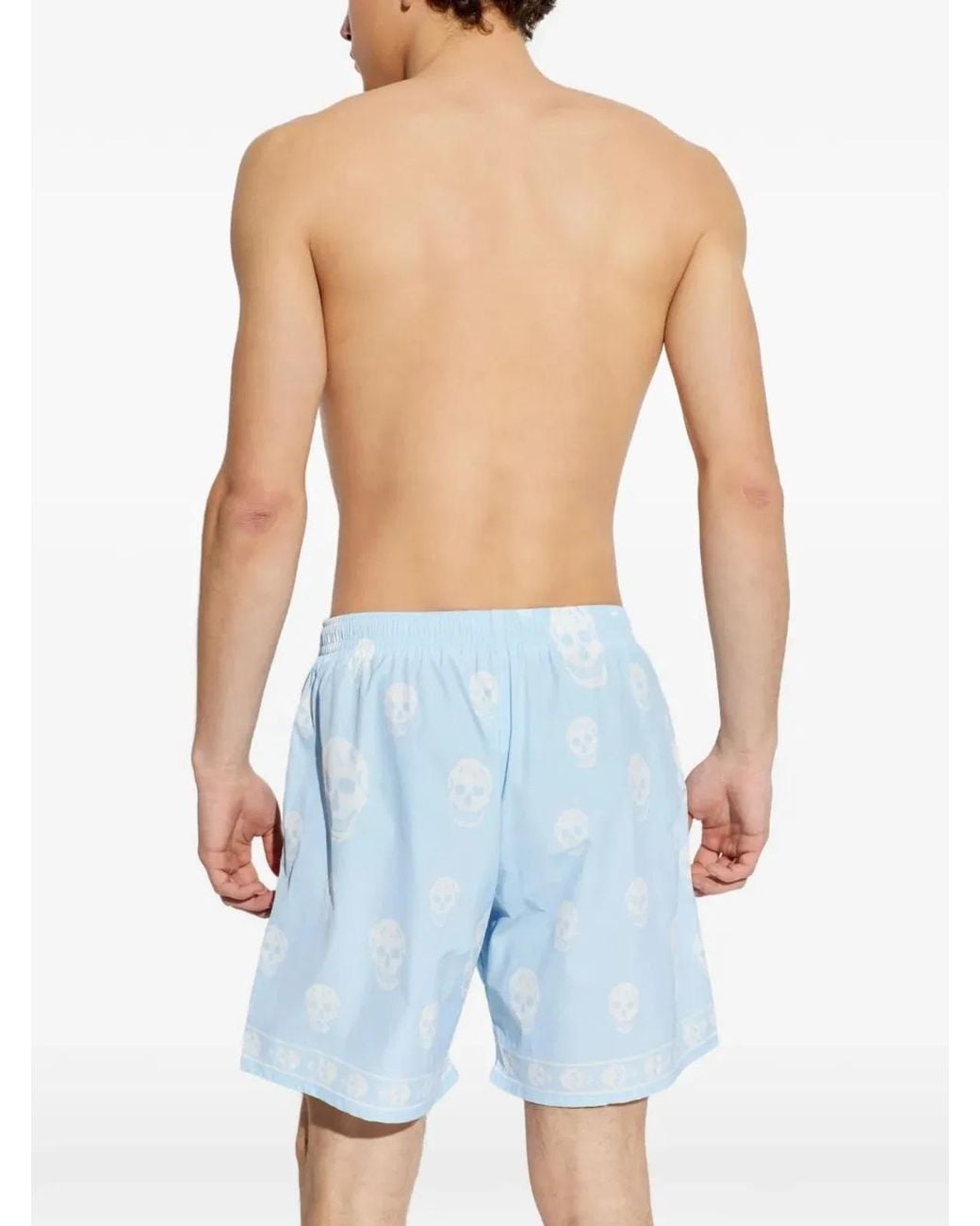 McQueen Blue Sw Classic Skull for men