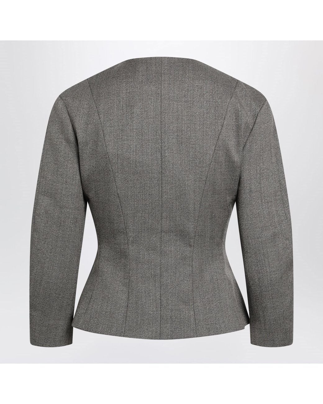 Jacquemus Gray Palmier Wool Jacket