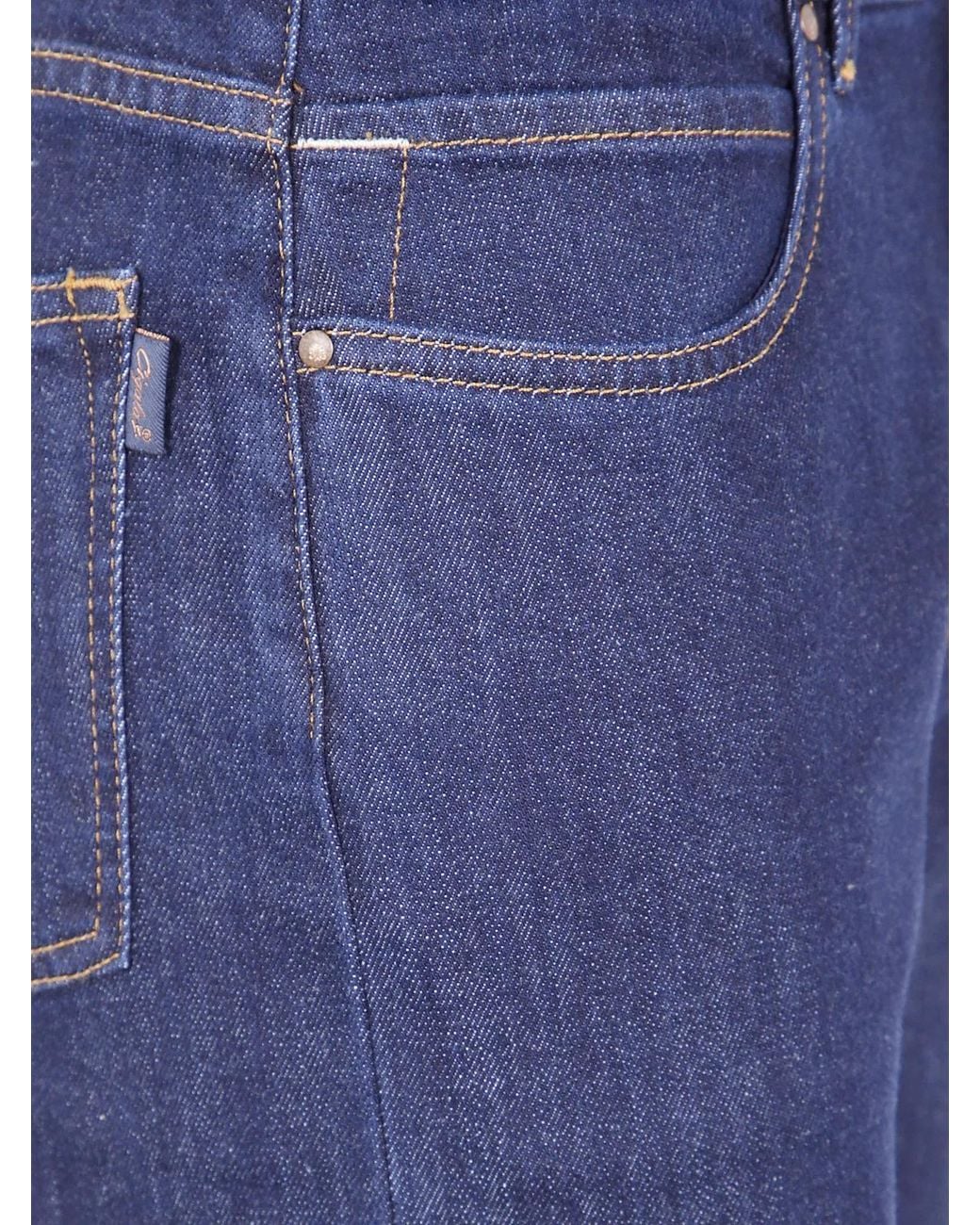 CIGALA'S Blue Denim Ring Stretch Trousers