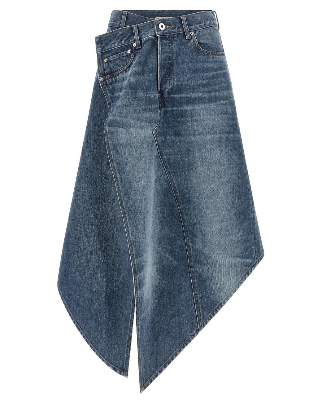 J.W. Anderson Blue J.W.Anderson 'Drop Front' Skirt