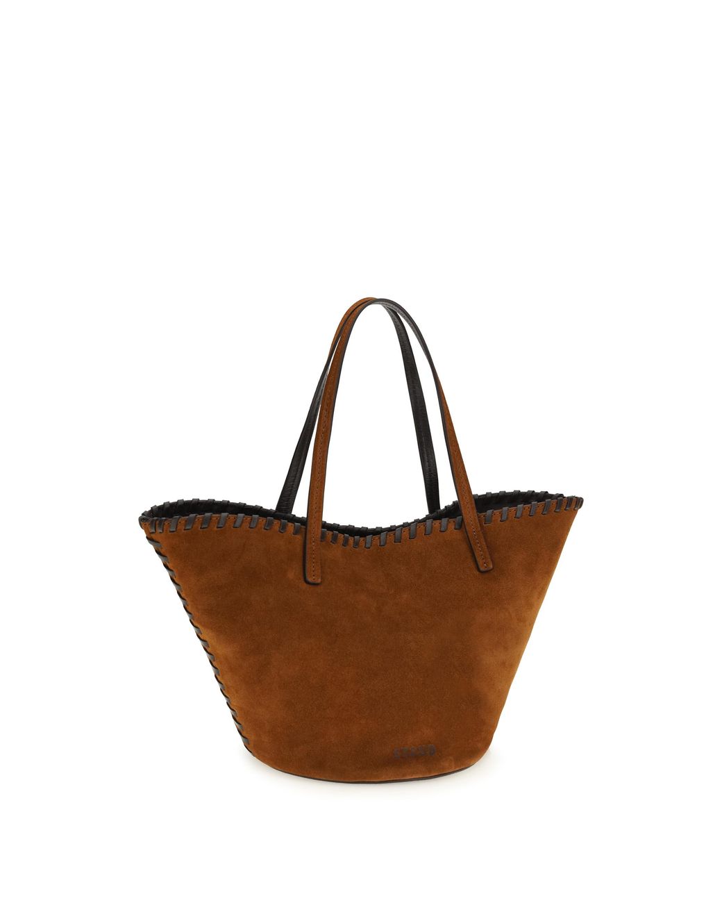 Staud White Handbag Caro Suede