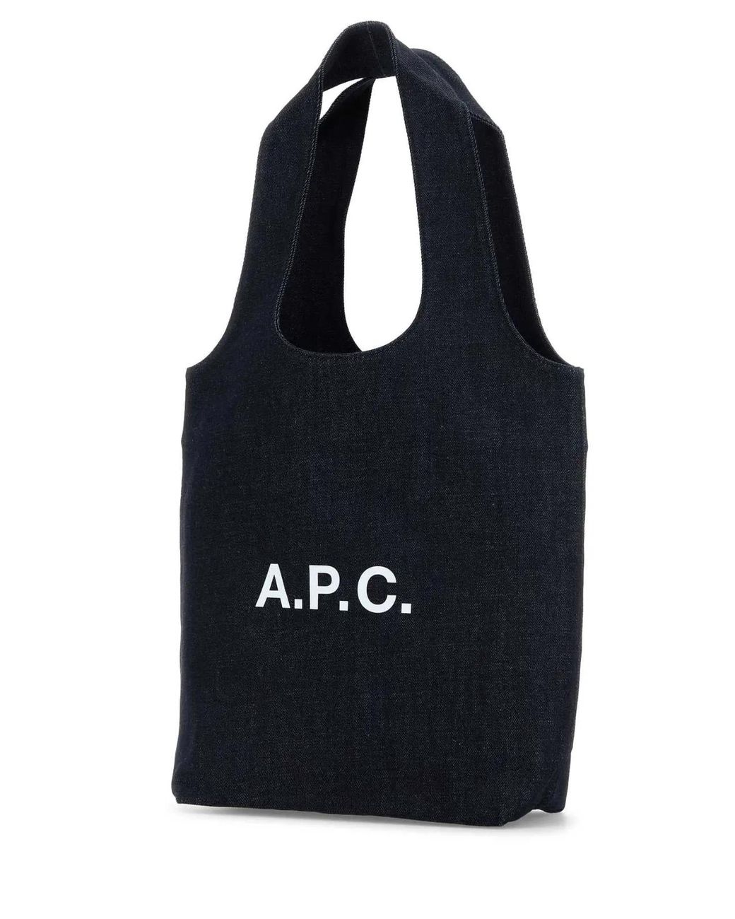 A.P.C. Black Borsa Tote Ninon Small