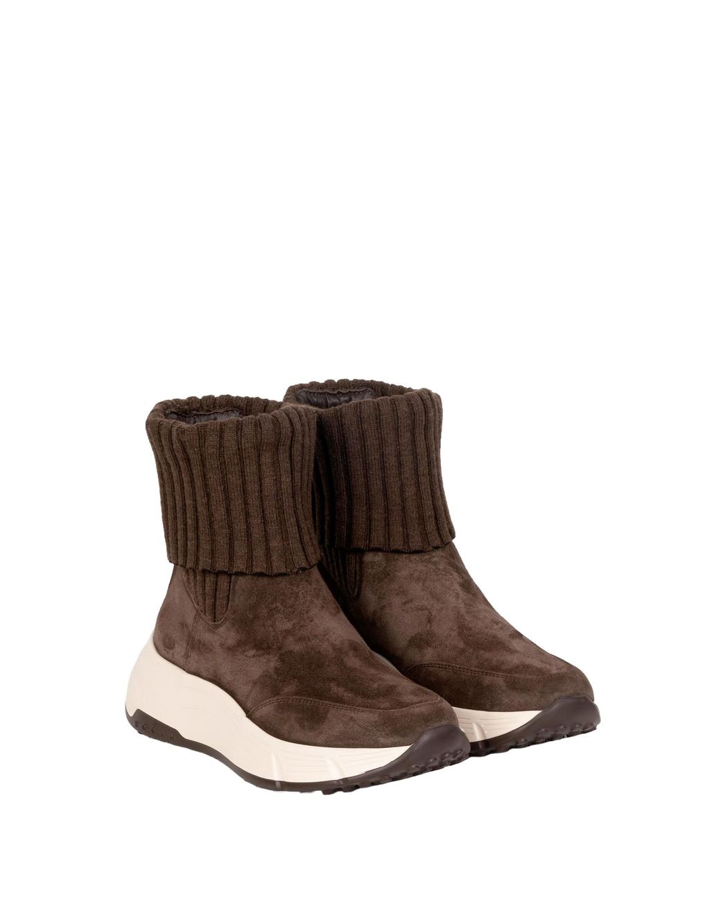 Hogan Brown Suede Ankle Boots