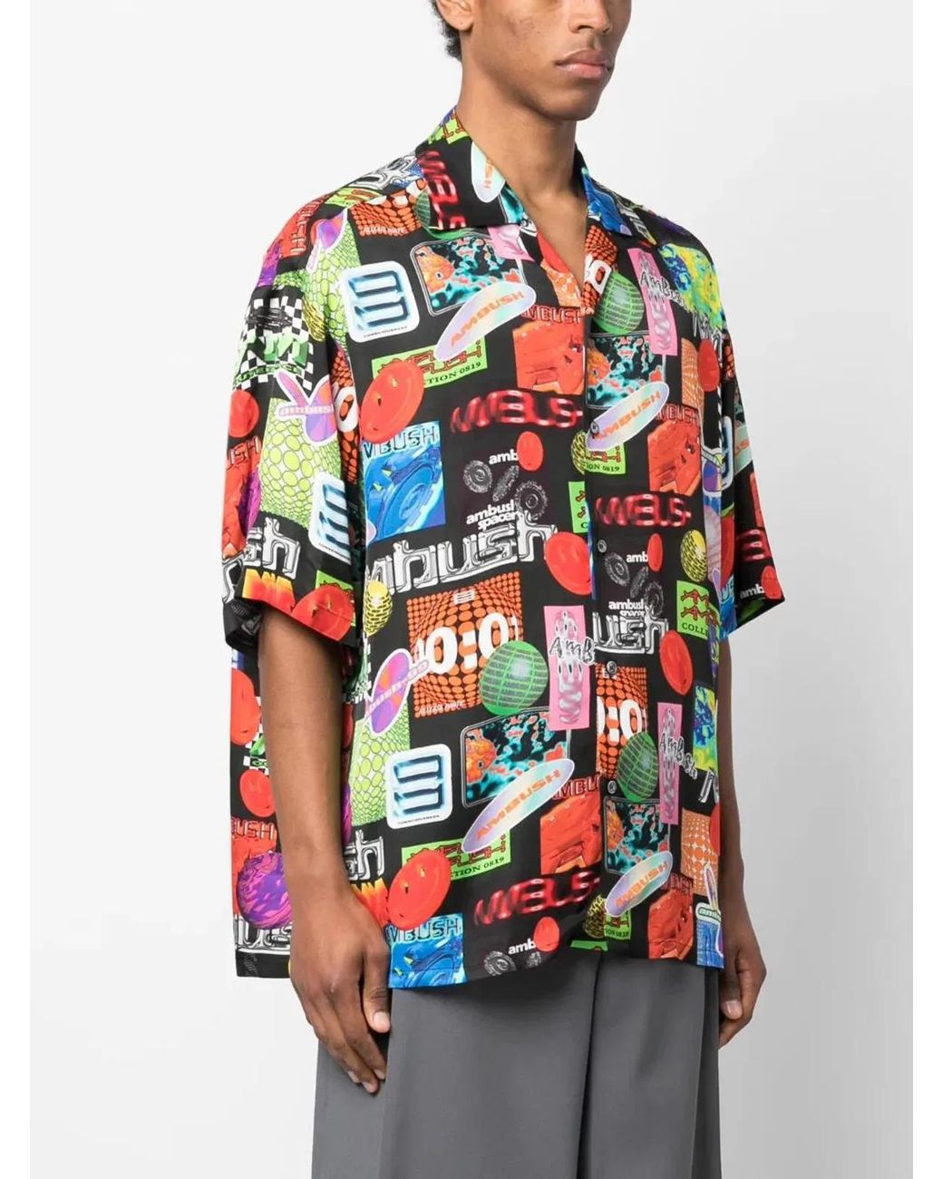 Ambush Multicolor Bowling Shirt Allover for men