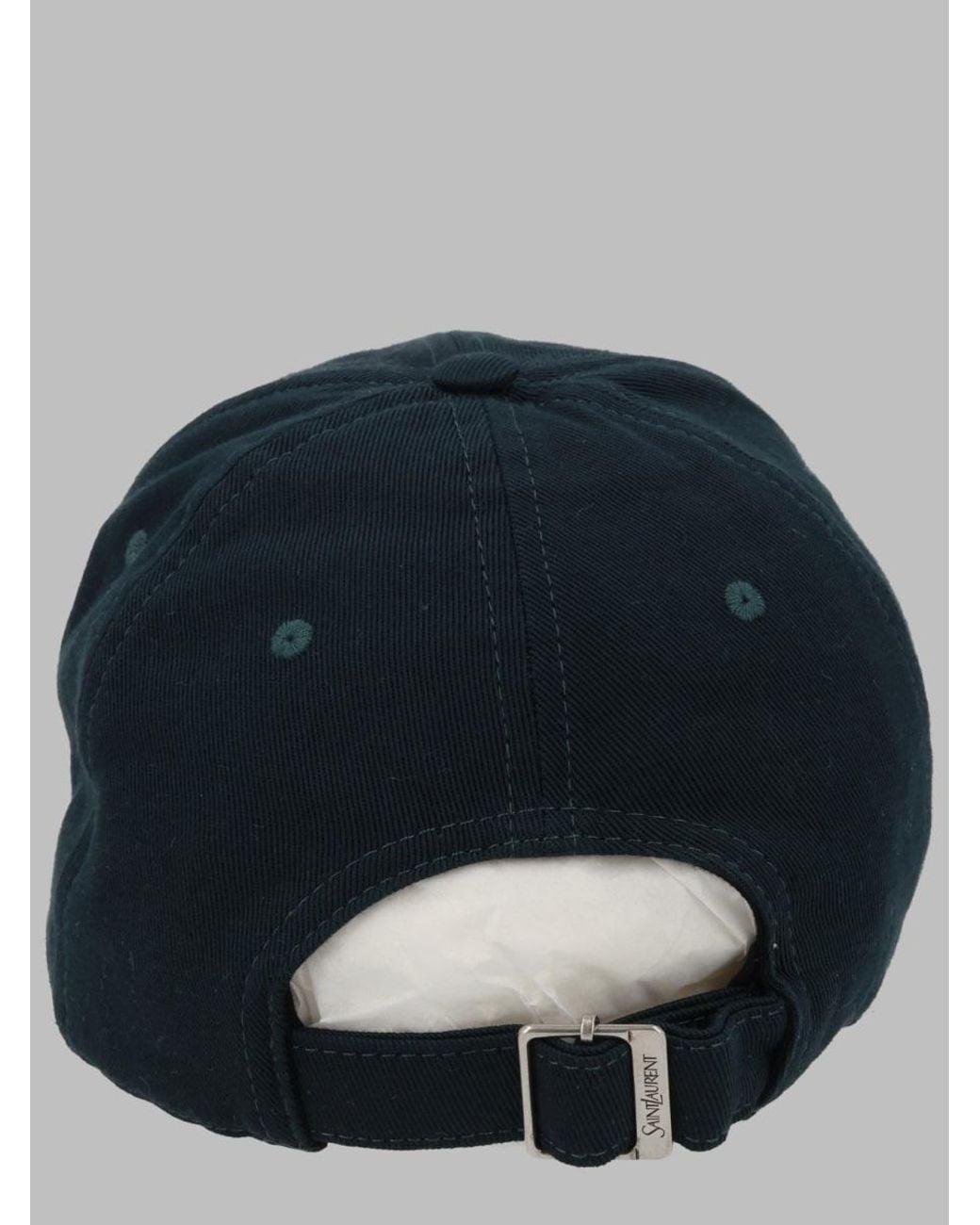 Saint Laurent Blue Cappello Da Baseball "College Y" for men