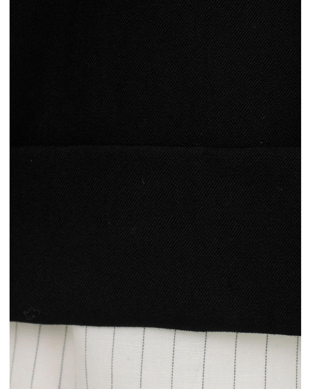 Y's Yohji Yamamoto Black Gabardine Double Shorts