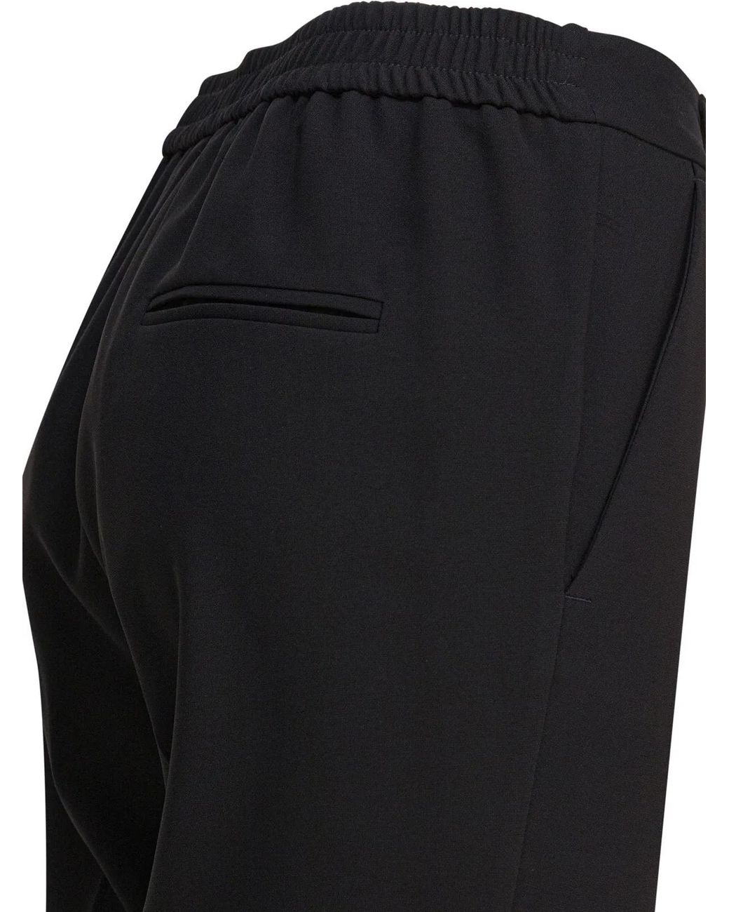 Semler Black Polyester Trousers
