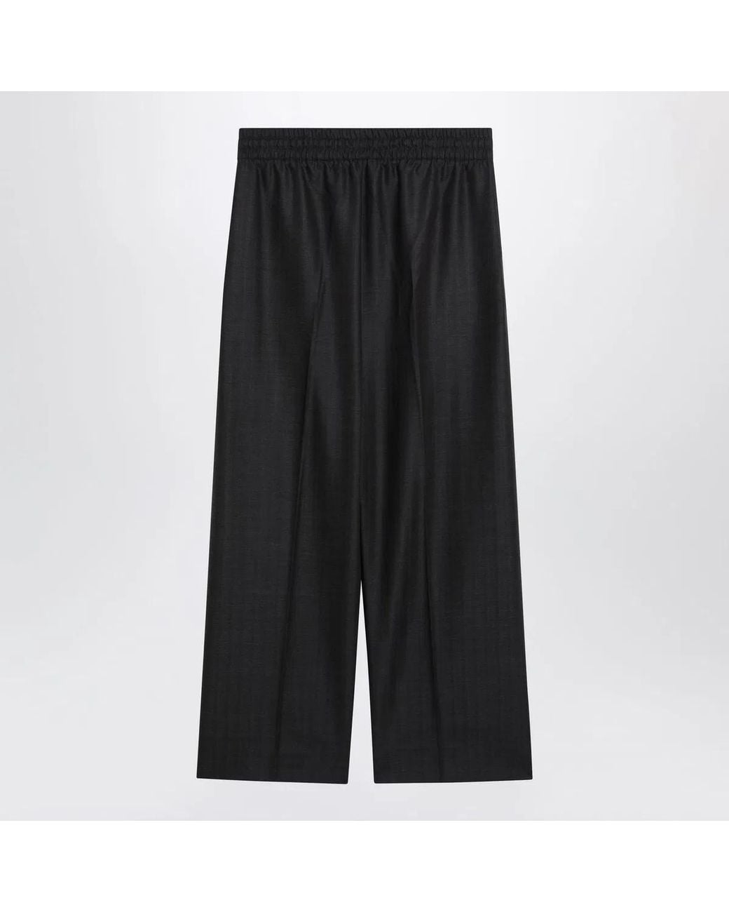 Fear Of God Black Dark Wideleg Wool Trousers for men