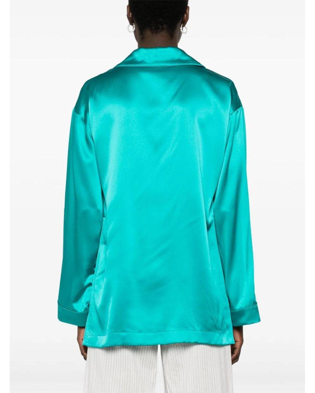 Max Mara Blue Silk Tunic