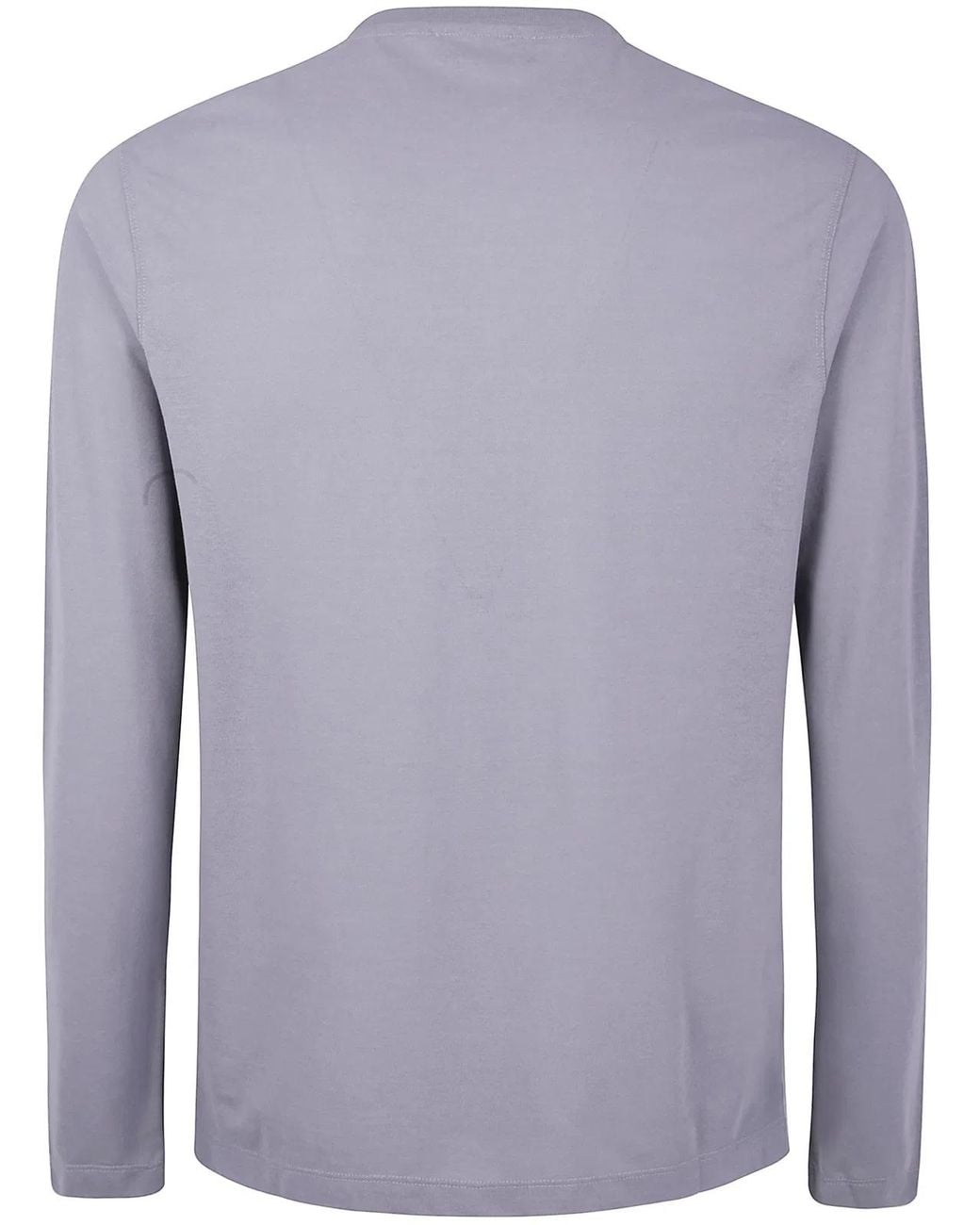 Zanone Blue Long Sleeves Classic T-Shirt for men