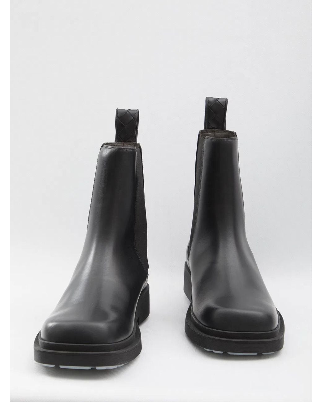 Bottega Veneta Black Calfskin Ben Chelsea Boot