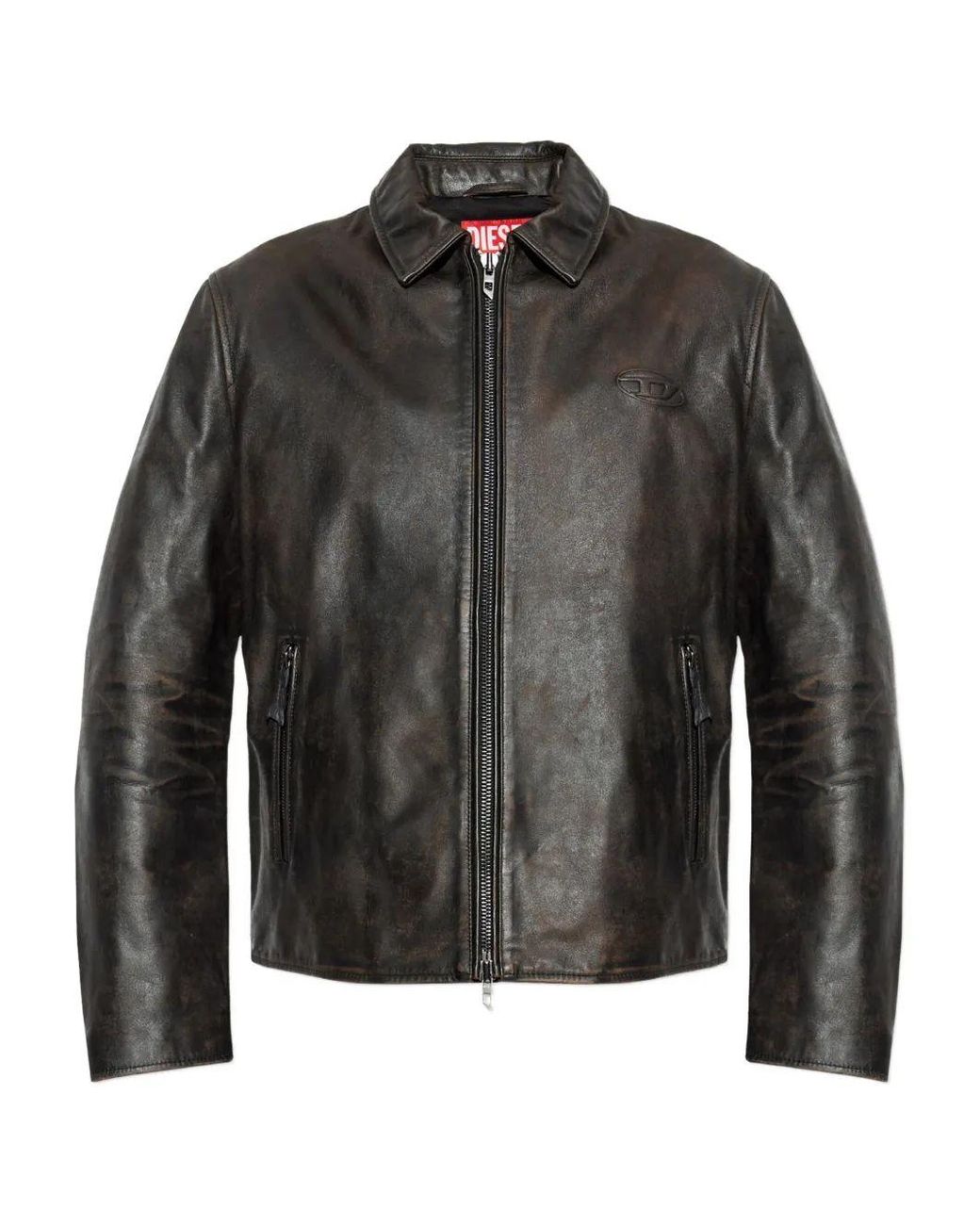 DIESEL Black Cotton Jacket for men
