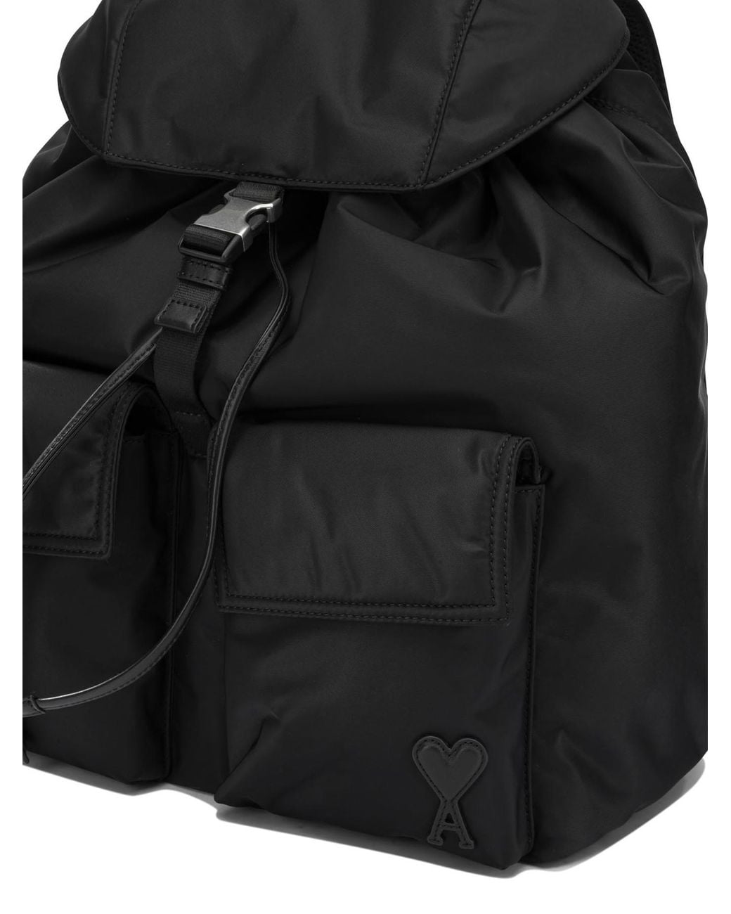 AMI Black "Marcel" Casual Backpack for men
