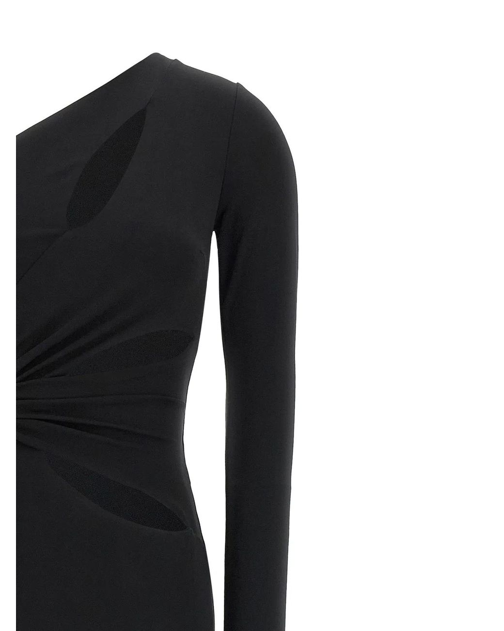 Elisabetta Franchi Black Viscose Long Dress