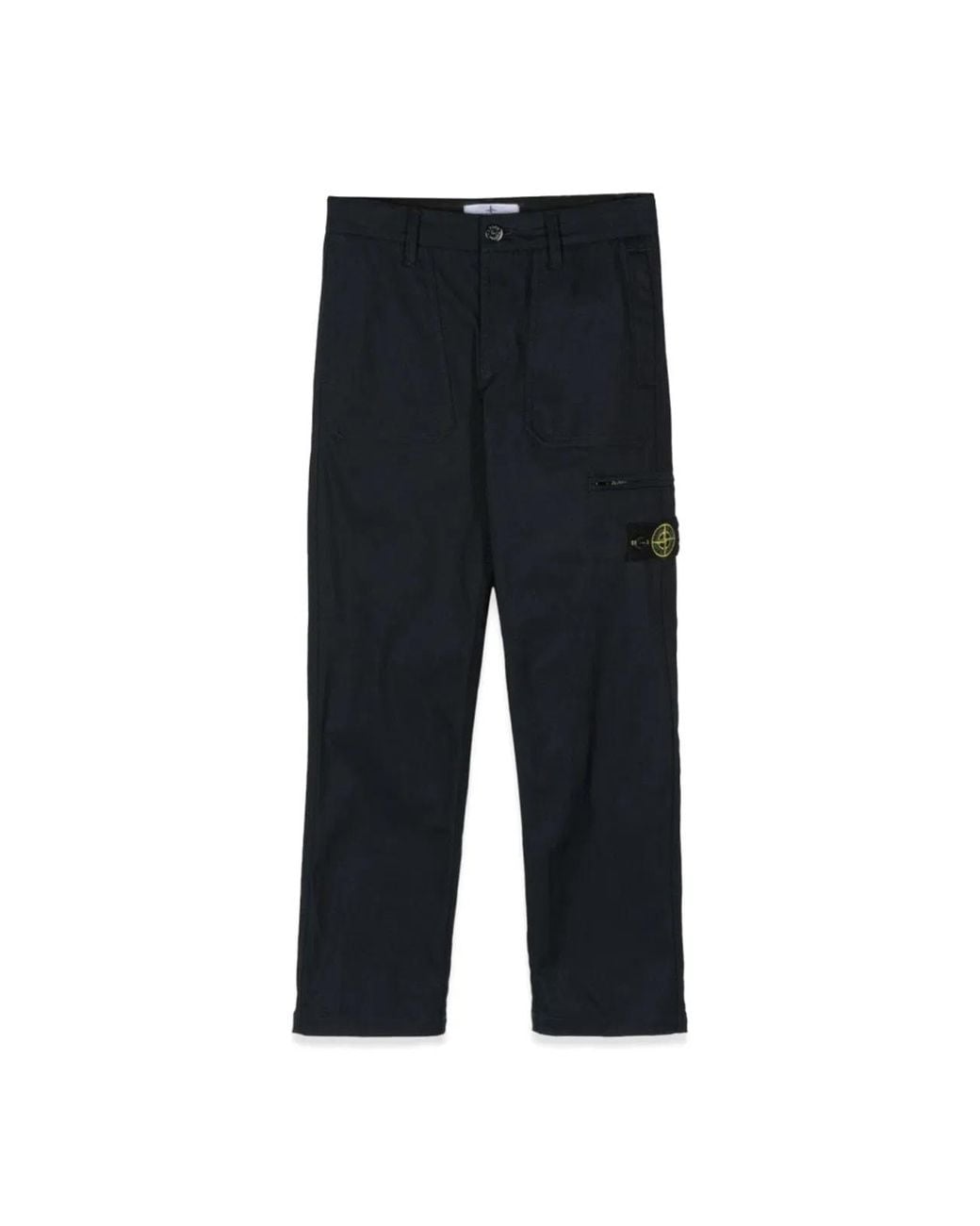 Stone Island Black Regular Pants