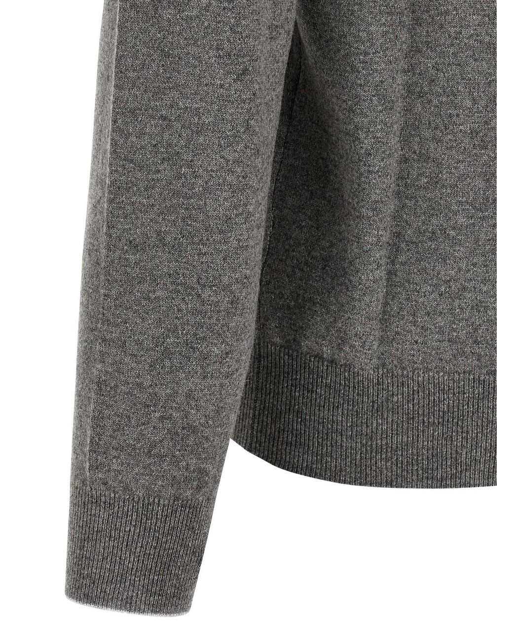 Brunello Cucinelli Gray Cashmere Cardigan Clothing for men