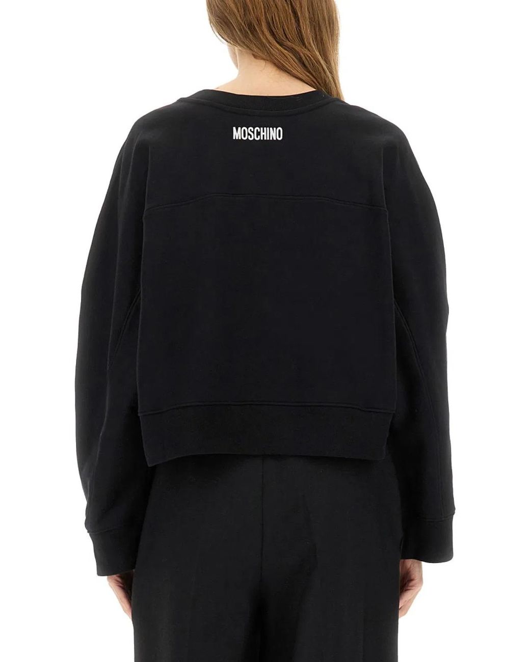 Moschino Couture Black Cotton Sweatshirt