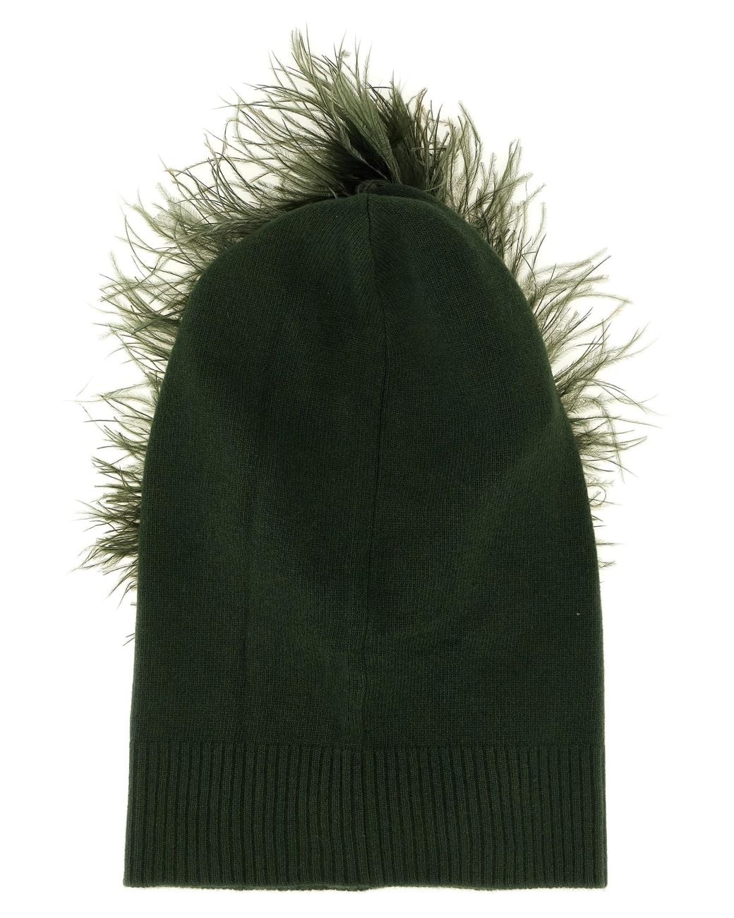 P.A.R.O.S.H. Green P.A.R.O.S.H. Balaclava With Feathers