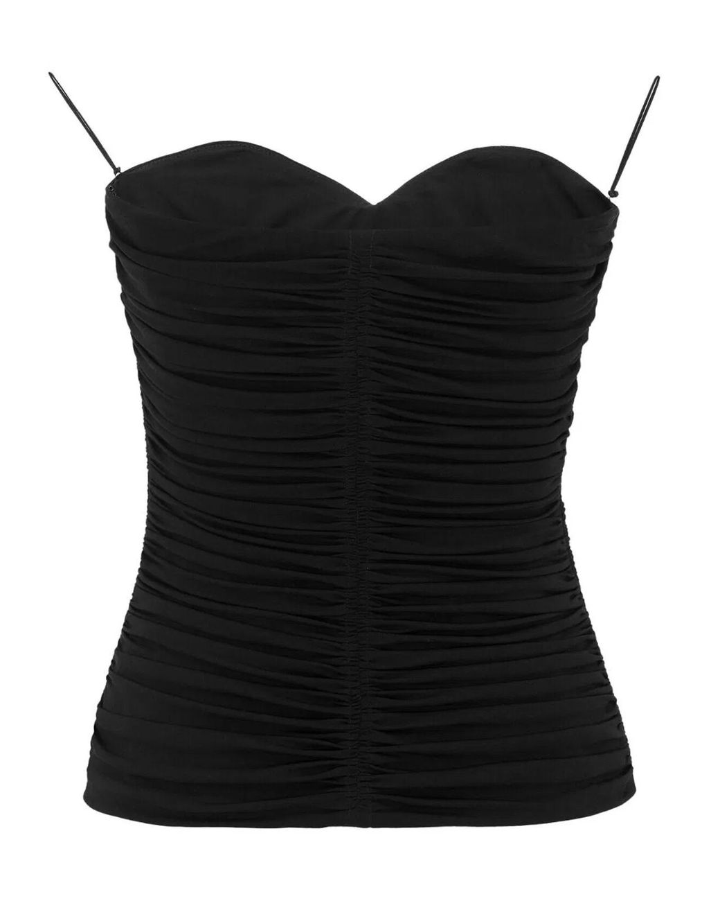 Saint Laurent Black Viscose Top