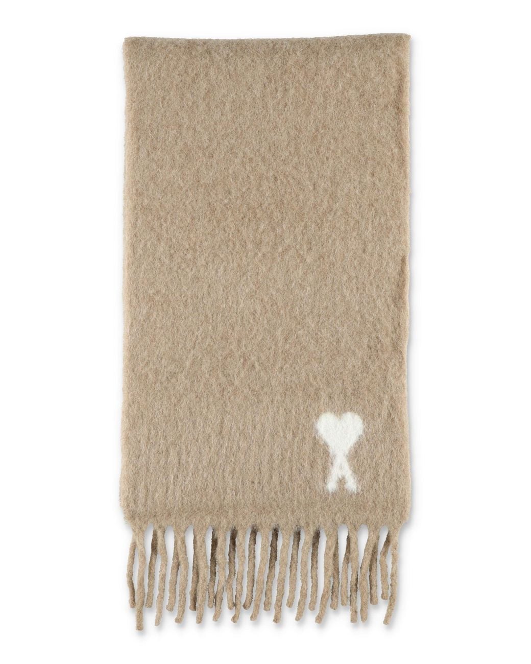 AMI Natural Ami De Cœur Alpaca Scarf for men