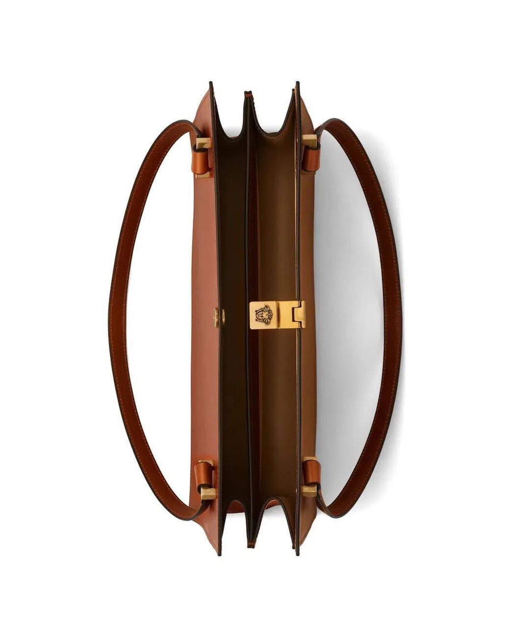 Versace Brown Severine Leather Tote