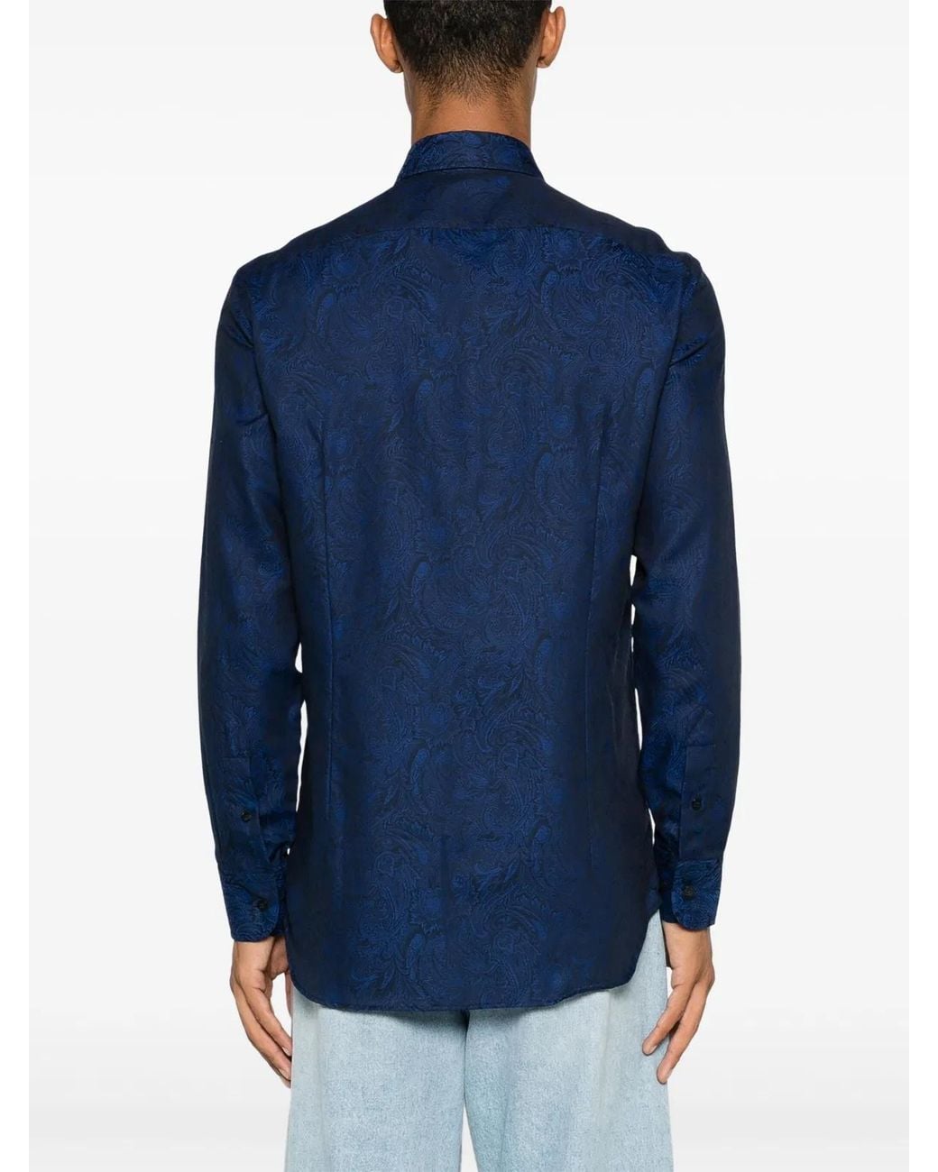 Etro Blue Mrib000199Tj509 Shirt Roma