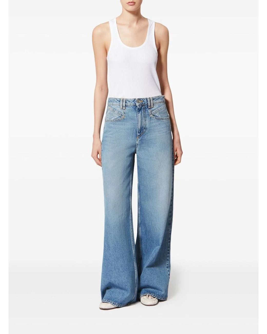 Isabel Marant Blue Pantalone Lemony