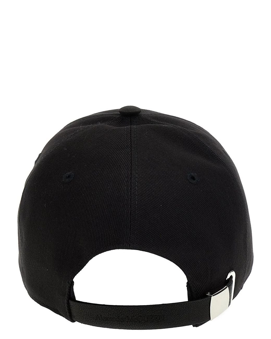 McQueen Black Logo Cap for men