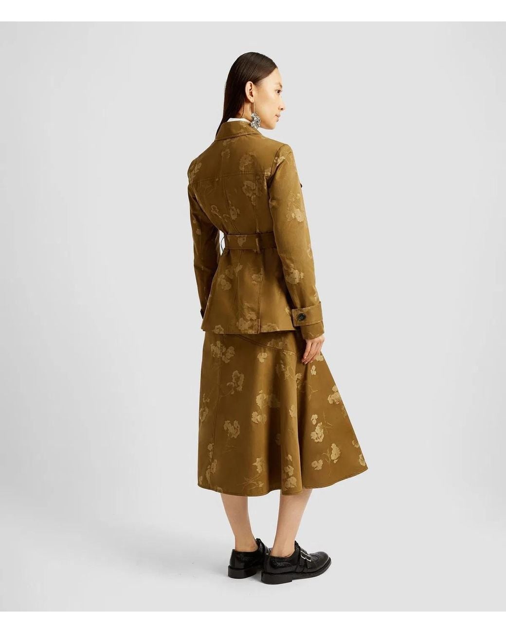Erdem Green Sahariana Bolsillos/Cinturon