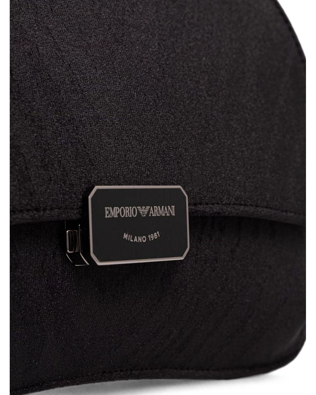 Emporio Armani Black Velvet Clutch
