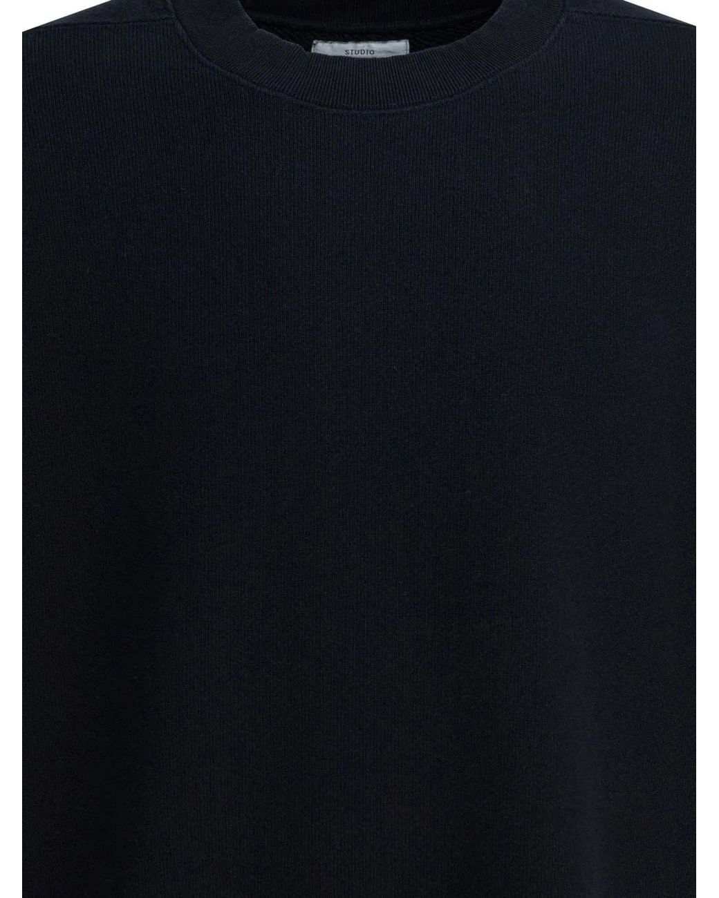 Beams Plus Blue Cotton Sweatshirt for men