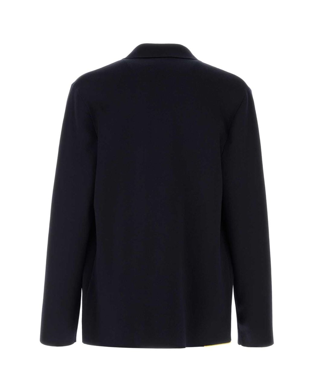 Fendi Blue Stretch Wool-Blend Blazer for men
