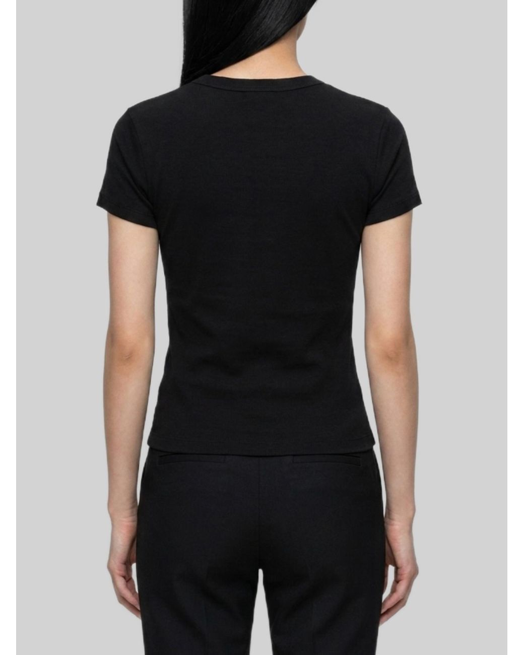 Saint Laurent Black Cassandre T-Shirt
